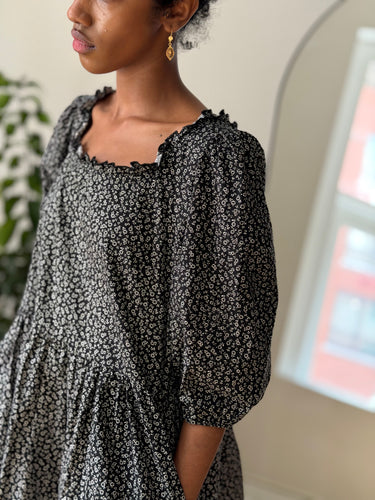 Sandy Liang Black Ditsy Floral Mini Dress, Small – Haberdashery Resale  Clothing Co