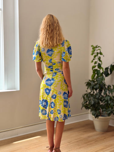 Ganni Crisscross Mesh Dress - altered hem, 40