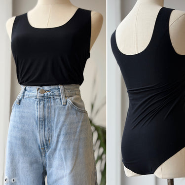 Commando Black Tank Bodysuit, Medium