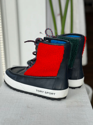 Tory Burch Sport Quilted Snow Boots, 8