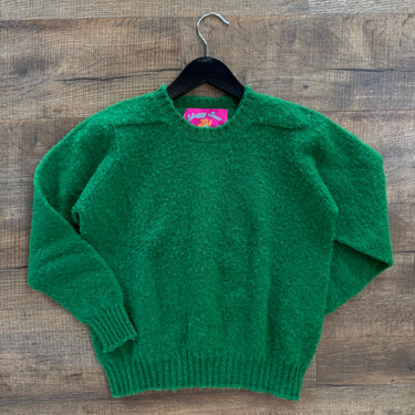Shaggy Bearx Howlin Green Wool Sweater, XSmall