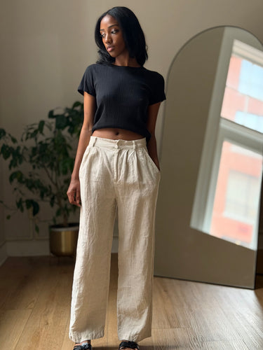 Reformation Linen Pleated Pants, 4