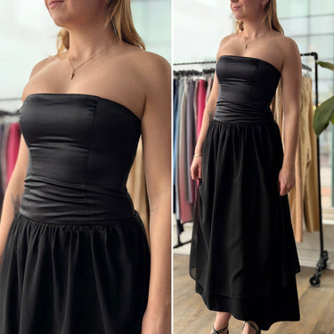 Reformation Strapless Sheer Skirt Midi Dress, 4