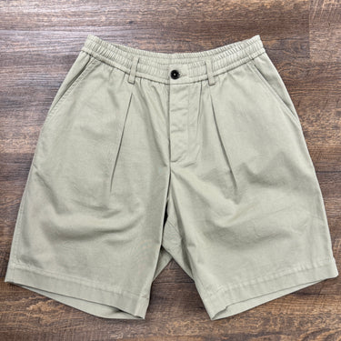 Universal Works Khaki Pull On Shorts, Men's 32