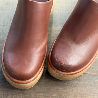 Everlane Cognac Platform Clogs - as is, 7
