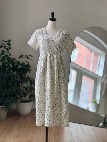 Neuflora Floral Wrap Dress, Medium