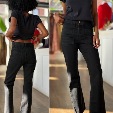 Doen Black Straight Leg Pants, 26