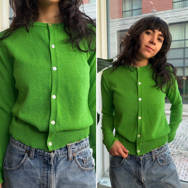 Zara NWT Green Knit Cardigan, Large