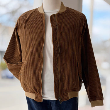 Le Mont St Michel Camel Corduroy Bomber, Men's Medium