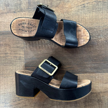 Kork-Ease Taige Black Platform Sandal, 9
