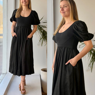 La Ligne Black Daphne Dress, Small