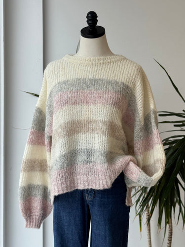 Xirena NWT Shooting Star Multi Stripe Loren Sweater, Small