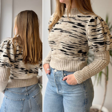 Carolina K Alana Chunky Knit Sweater Merino Blend, Small