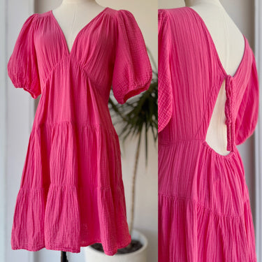 Xirena Nissa Pink Gauzy Dress, Small