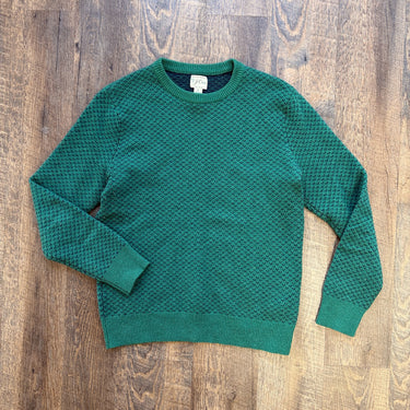 J.Crew Green Rugged Merino Sweater, Men's Small