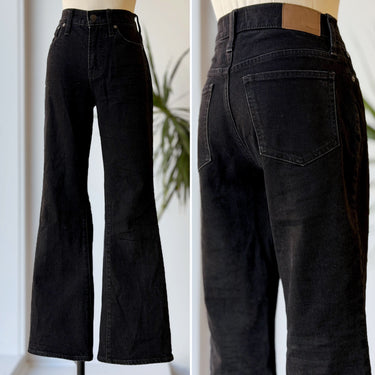 Madewell The Perfect Vintage Flare Jeans in Black, 25 Petite