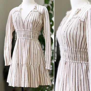 Ulla Johnson Shimmer Stripe Ivory Dress, 4