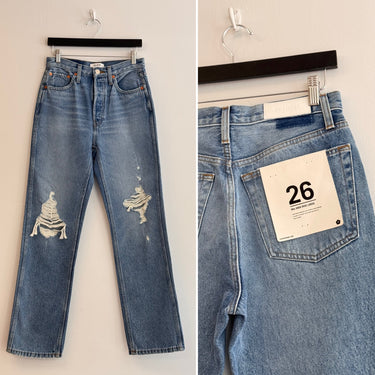 Re/Done NWT 90's High Rise Loose Jeans, 26