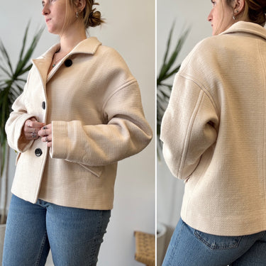 IRO Jourdan Cropped Wool Jacket, 38 / Medium