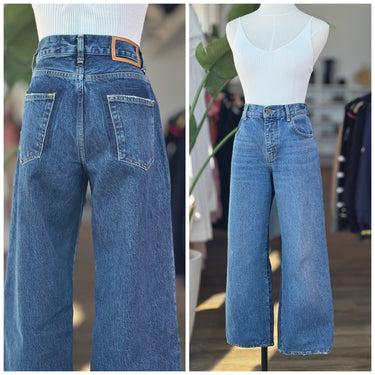 La Ligne Two Tone Straight Leg Jeans, 25