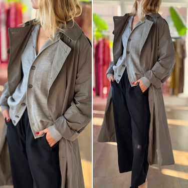 Oak & Fort Trench Coat, Small