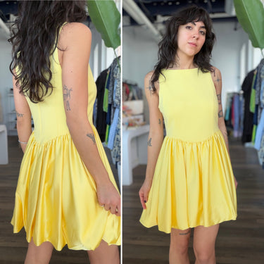 Maeve Butter Yellow Mini Dress, Small