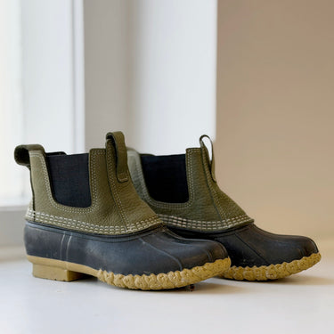 LL Bean Green Chelsea Hunting Boots, 9