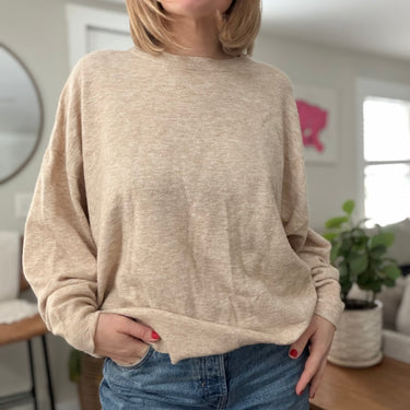Jenni Kayne Oversized Crewneck Sweater, Large