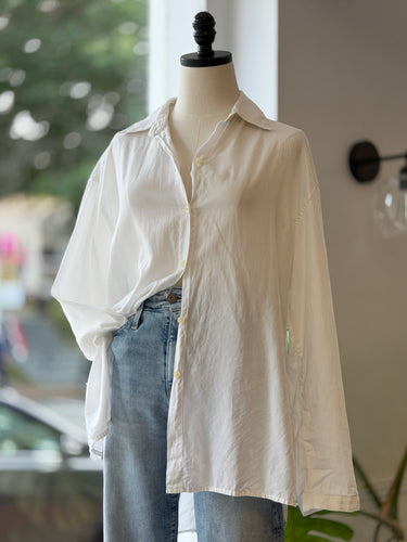 Leset White Button Up AS IS, Small