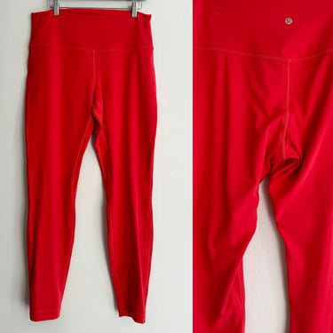Lululemon Red Insulated Leggings, 14