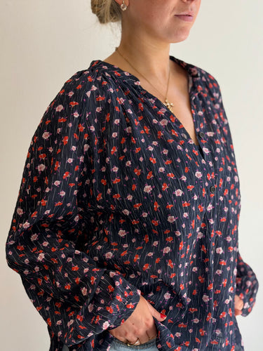 Henrik Vibskov Purple Pansy Blouse, Small
