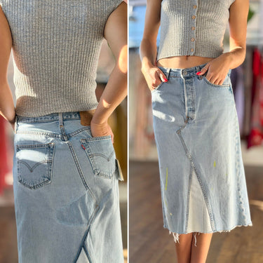 B Sides x Levi's NWT Vintage Denim Reworked Skirt - retail $325, 25