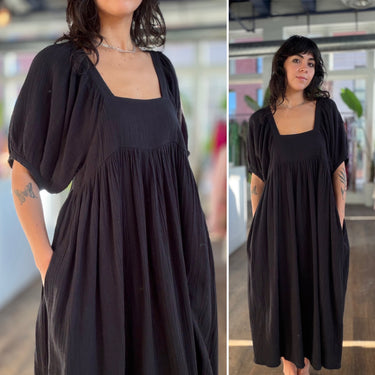 Anaak Gauzy Black Dress, 2 / Medium