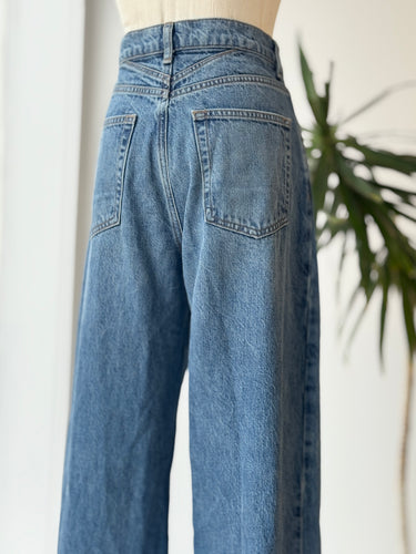 Staud Leo High Rise Vintage Wash Jeans - 33" inseam, 28