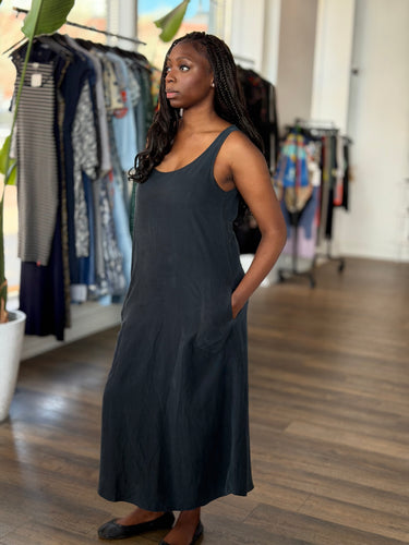 Curator Black Midi Dress- as is, Medium