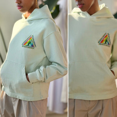 Madhappy Green Prisme Hoodie, XSmall