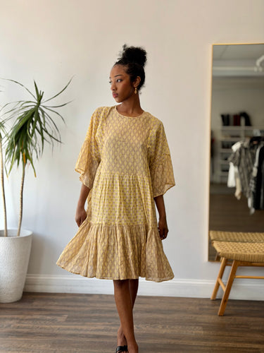 Closed NWT Tennie Dress in Strong Mustard - retail 425, Small