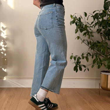 Everlane The Way High Wide Leg Flare Jeans, 28 Ankle