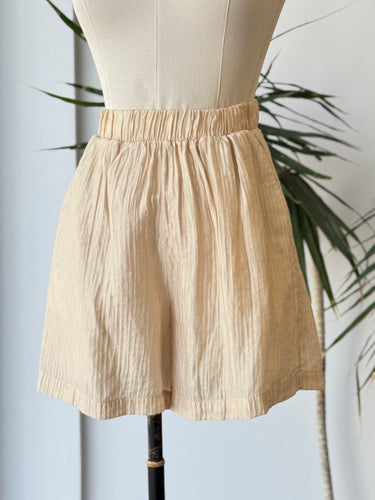 Anine Bing Keelan Shorts in Champagne, XSmall