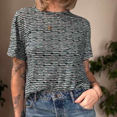 Proenza Schouler Thin Pattern Tee, Small