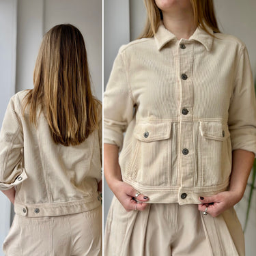 Adriano Goldschmied Corduroy Cropped Jacket, Medium