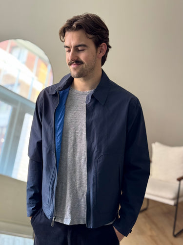 Schott Blue Reversible Jacket, Men's Medium