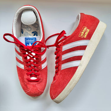 Adidas Red Gazelle Sneakers, 40 2/3