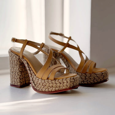 Free People Fahn Jute Platform Sandals, 8