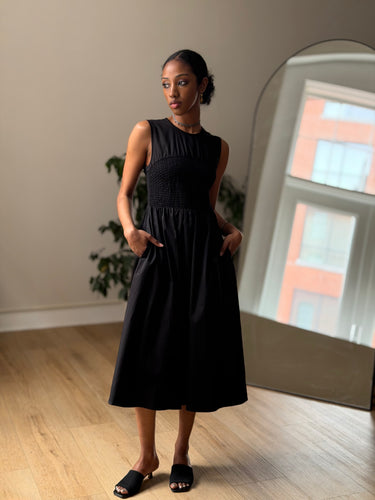 La Ligne Lilou Black Midi Dress, XXSmall