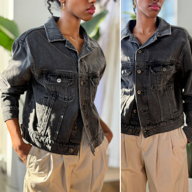 Reformation Charcoal Denim Jacket, XSmall