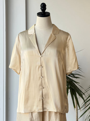 & Other Stories NWT Cream Silk Blouse, US 10