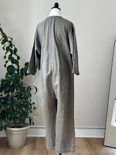 Ilana Kohn Gray Cotton Coveralls, XS