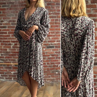 Ganni NWT Floral Wrap Dress, 36