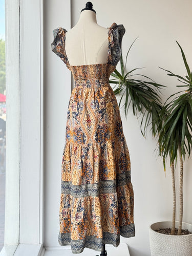 Caroline Constas Athena Paisley Dress, Medium